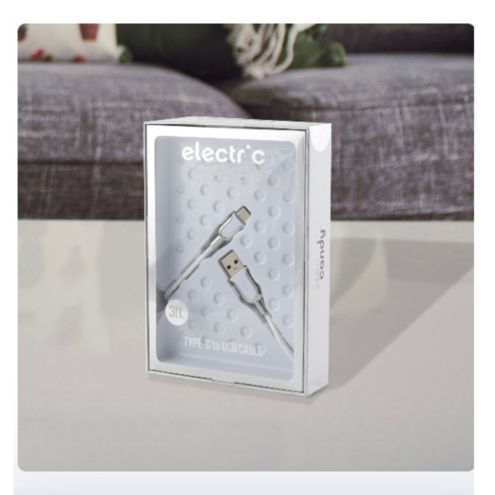 Type C Smart Chip Fast Charger Silver NWT